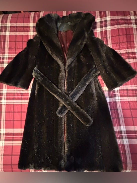 Betty Rose Jackets & Blazers - Vintage Betty Rose Dark Brown Fur Coat